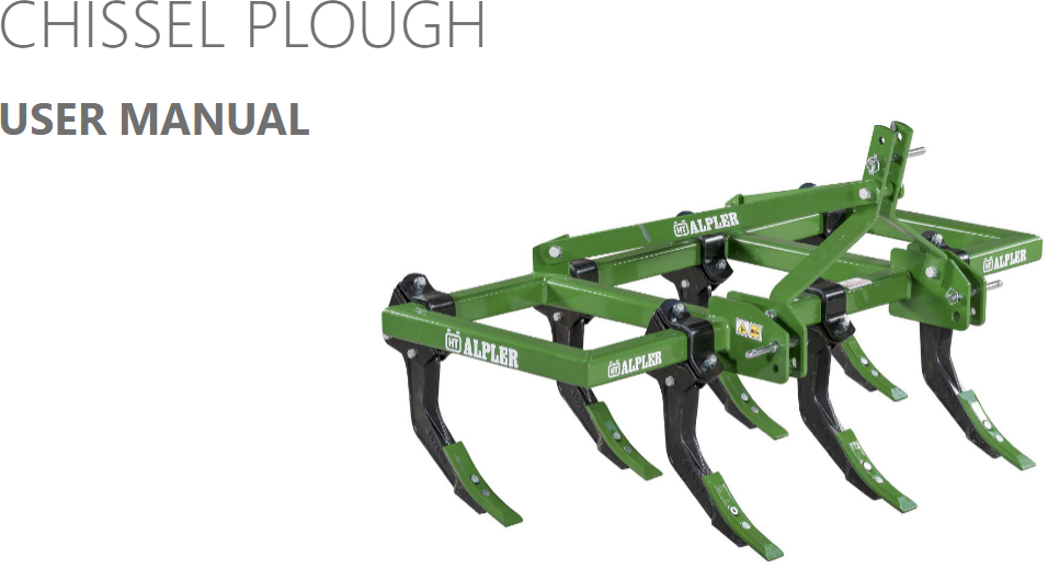 Chissel Plough Product Manuals