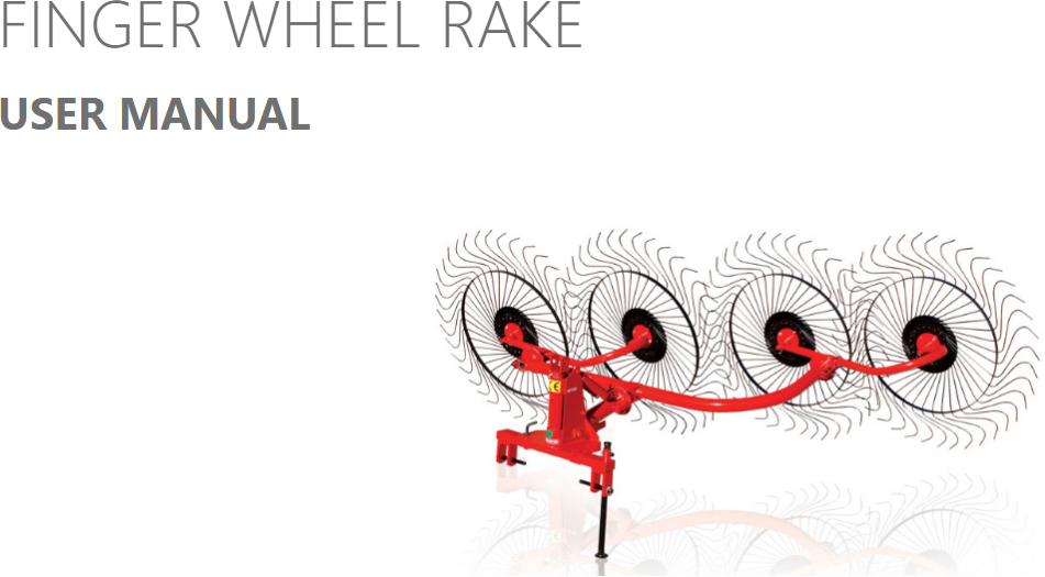 Finger Wheel Rake Product Manuals